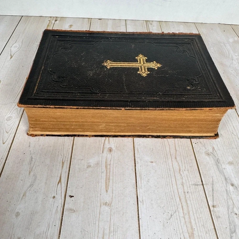 Antique Stark's Gebetbuch German Lutheran Prayer Book Leather Milwaukee